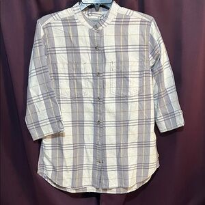 Carhartt Women's Twilight Relaxed 3/4 Sleeve Plaid Shirt